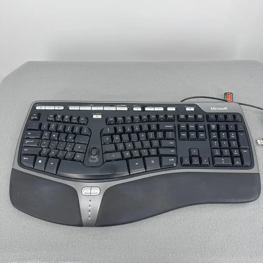 Microsoft Natural Ergonomic Keyboard 4000 v1.0 Model KU-0462‎ USB Tested